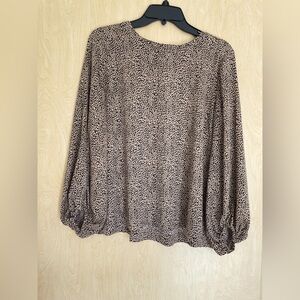 Loft leopard print blouse